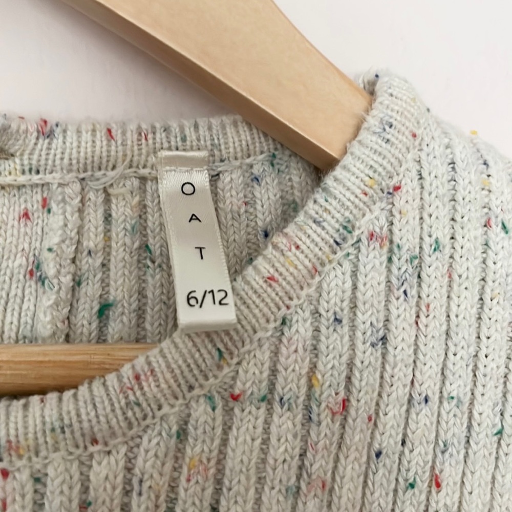 OAT Children  ‘Sprinkle’ Ribbed Knit Tee Playsuit